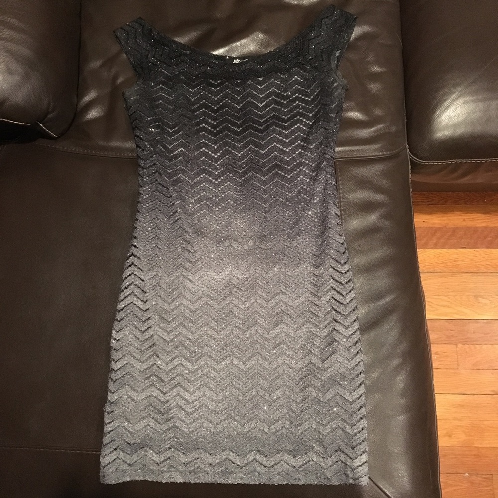 Grey Ombré Lace Dress